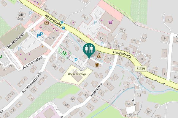 Map showing location of Hauptstraße 79 Toilet