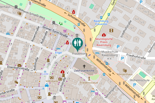 Map showing location of Kirchstraße 20 Toilet