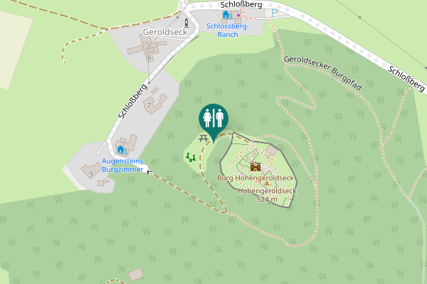 Map showing location of Schloßberg 7 Toilet