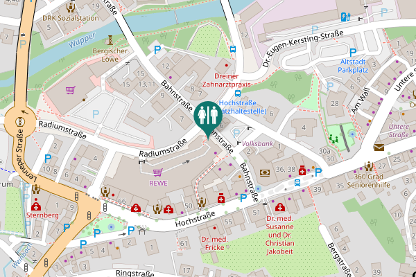 Map showing location of Bahnstraße 5 Toilet