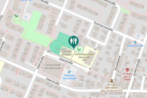 Map showing location of Heerstraße 60a Toilet