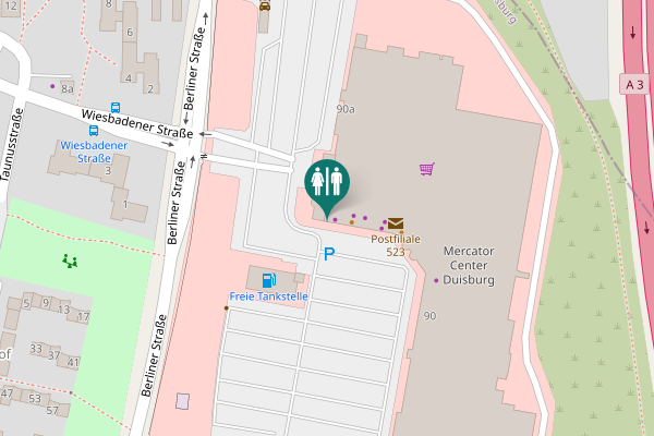 Map showing location of Berliner Straße 90 Toilet
