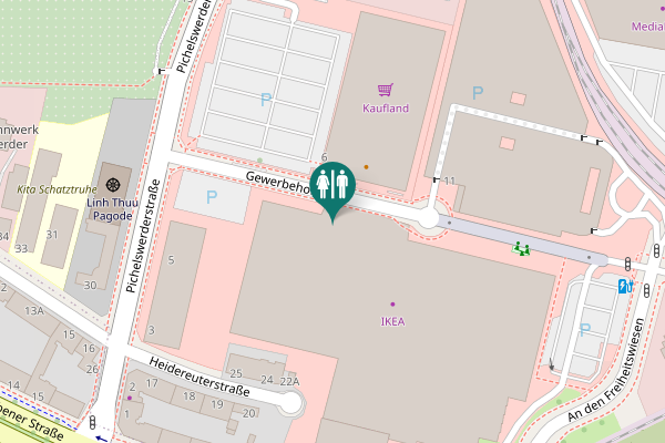 Map showing location of Gewerbehof 10 Toilet