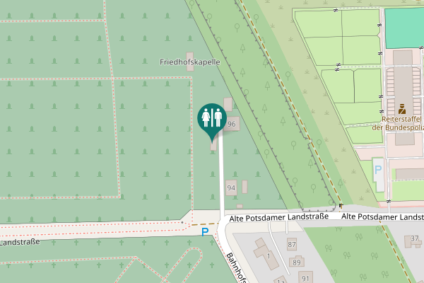 Map showing location of Alte Potsdamer Landstraße 96 Toilet