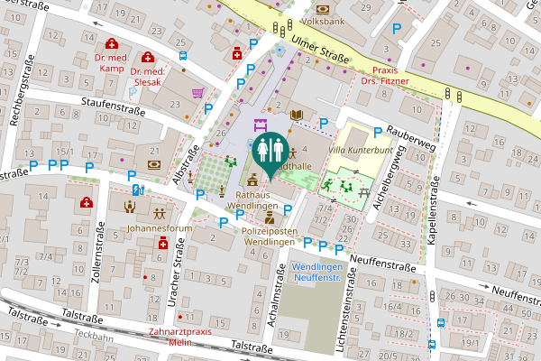 Map showing location of Am Marktplatz 2 Toilet