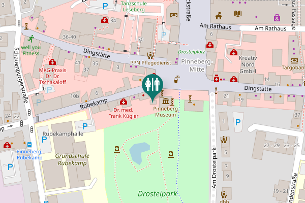 Map showing location of Rübekamp 1 Toilet