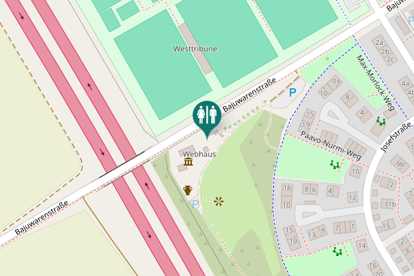 Map showing location of Bajuwarenstraße 11 Toilet