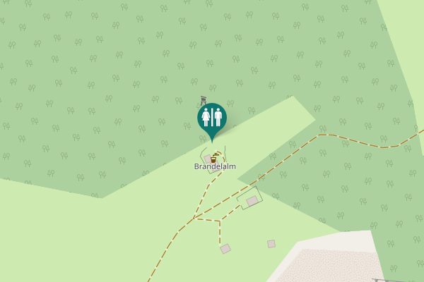 Map showing location of Mittenwald Toilet
