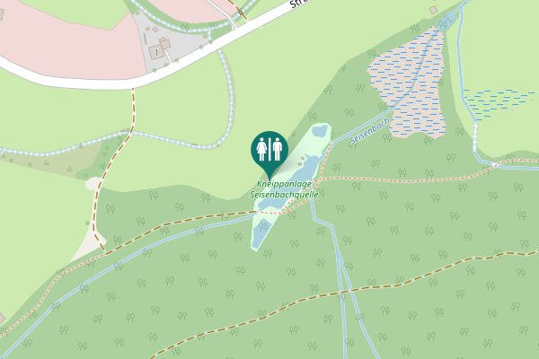 Map showing location of Strub 1 Toilet