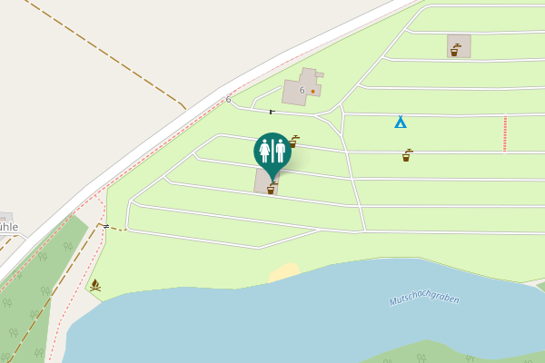 Map showing location of 6 Toilet