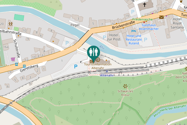 Map showing location of Altenburger Straße 1a Toilet