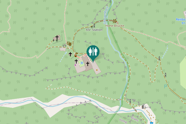 Map showing location of Hohe Brücke 181 Toilet