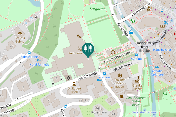 Map showing location of Kaiserallee 1 Toilet