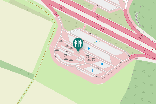 Map showing location of A 2 Toilet