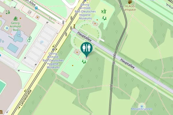 Map showing location of Lennéstraße 11 Toilet