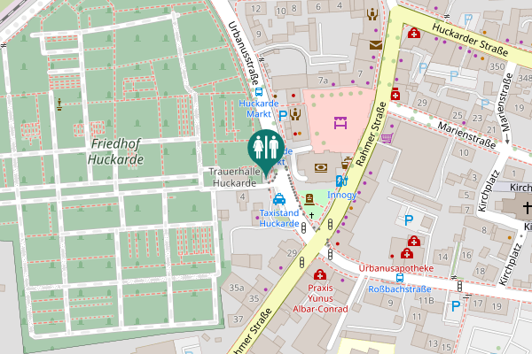 Map showing location of City-WC