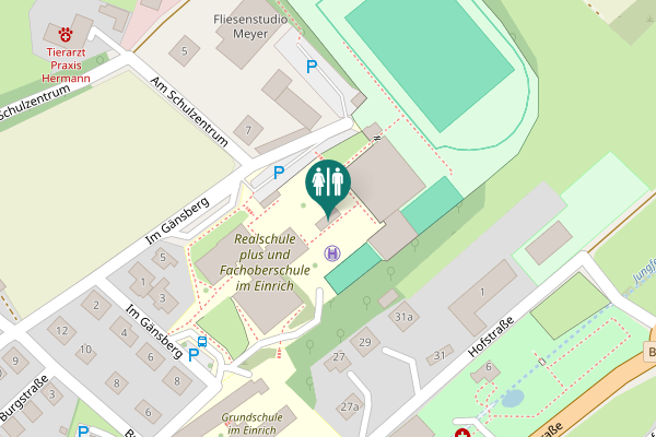 Map showing location of Im Gänsberg 7 Toilet
