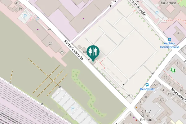 Map showing location of Süsterfeldstraße Toilet