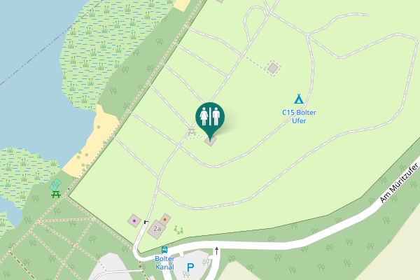 Map showing location of Am Müritzufer 1 Toilet