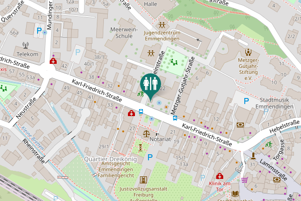 Map showing location of Karl-Friedrich-Straße 22 Toilet