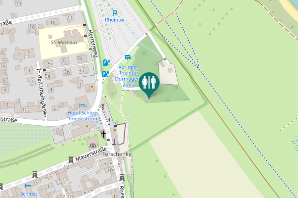 Map showing location of Rheinstraße 3 Toilet