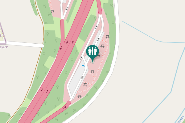Map showing location of Dinkelsbühl Toilet
