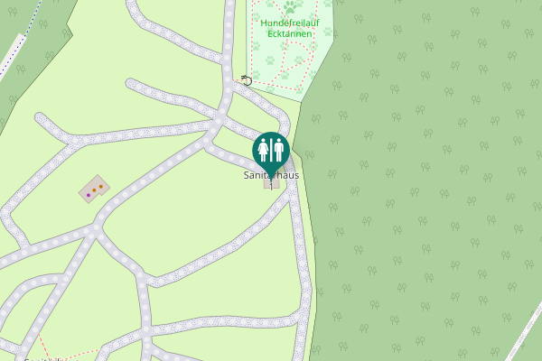 Map showing location of Sanitärhaus 1