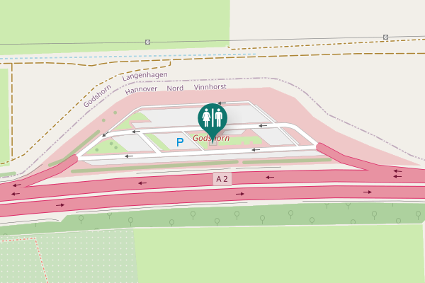 Map showing location of A 2 Toilet