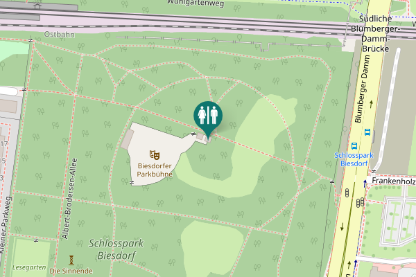 Map showing location of Nordpromenade 5 Toilet