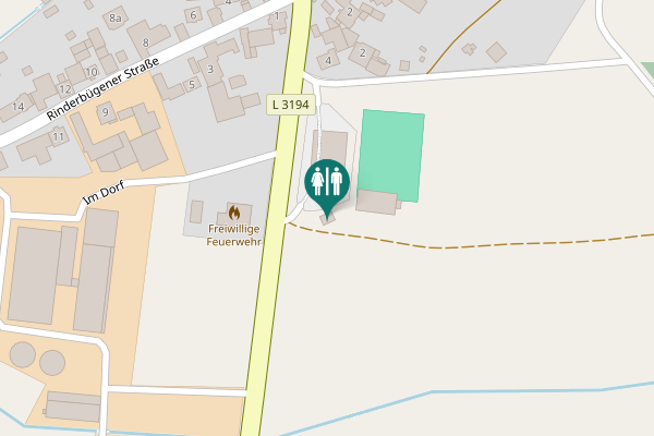 Map showing location of Wolferborner Straße Toilet