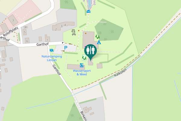 Map showing location of Garthof 5-6 Toilet