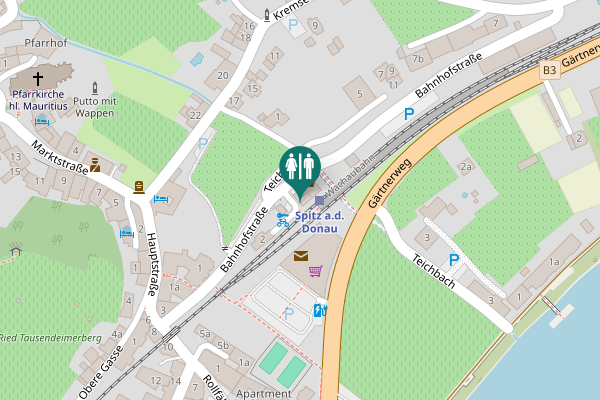 Map showing location of Bahnhofstraße 6 Toilet