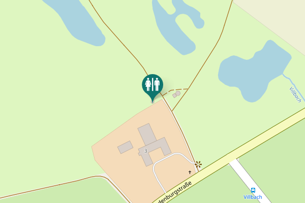 Map showing location of Hindenburgstraße 3 Toilet