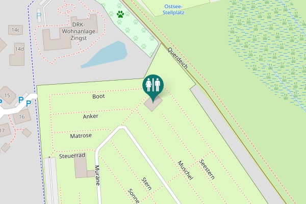 Map showing location of Inselweg 9 Toilet