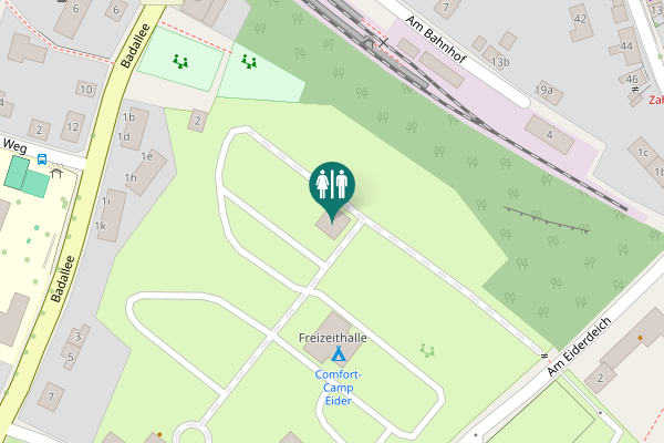 Map showing location of Am Freizeitpark 1a Toilet