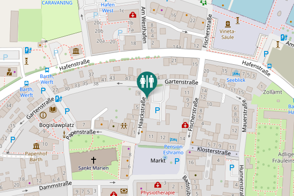 Map showing location of Haackstraße 9 Toilet