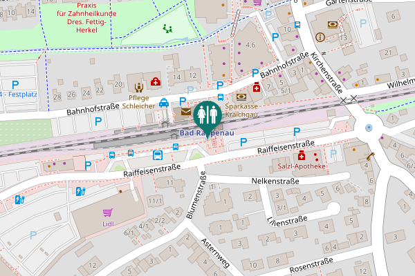 Map showing location of Raiffeisenstraße Toilet