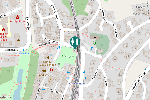 Map showing location of Hertinger Straße 2 Toilet