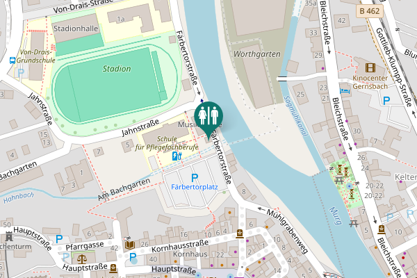 Map showing location of Färbertorstraße 11a Toilet