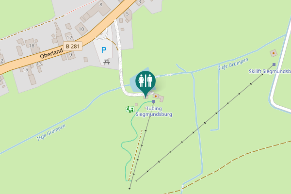 Map showing location of Oberland 5 Toilet