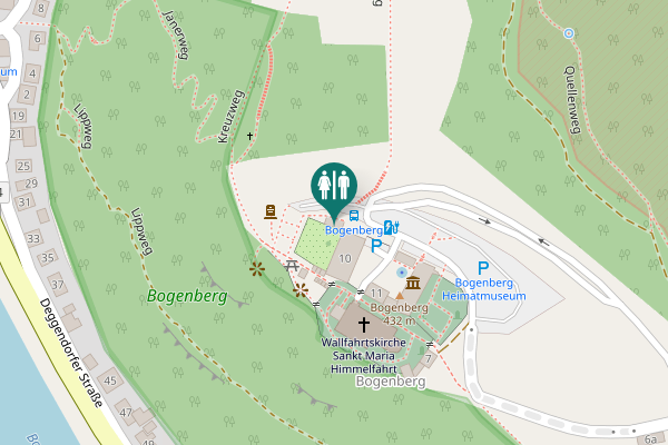 Map showing location of 10 Toilet