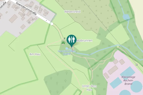 Map showing location of Goertzbrunnstraße 19 Toilet