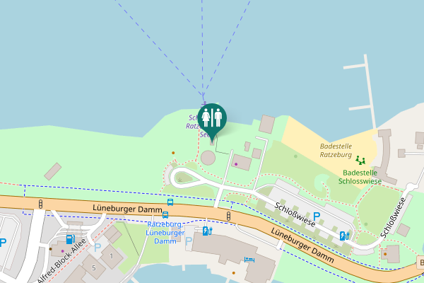 Map showing location of Schloßwiese 6 Toilet
