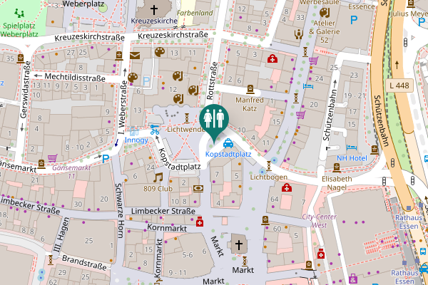 Map showing location of Kopstadtplatz 8 Toilet