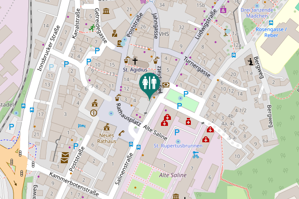 Map showing location of Ludwigstraße 1 Toilet
