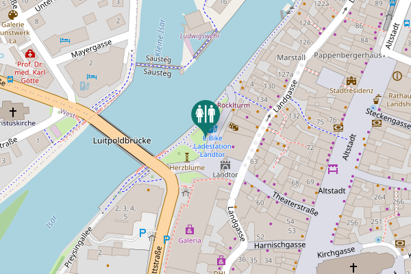 Map showing location of Ländtorplatz 10 Toilet