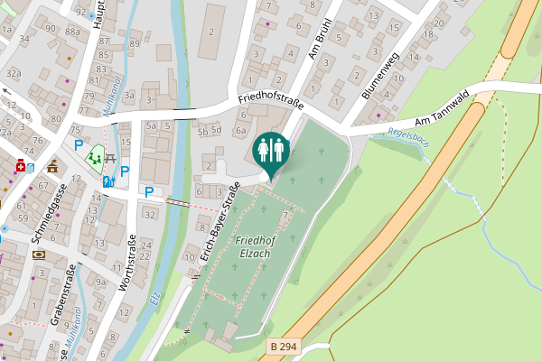 Map showing location of Erich-Bayer-Straße Toilet