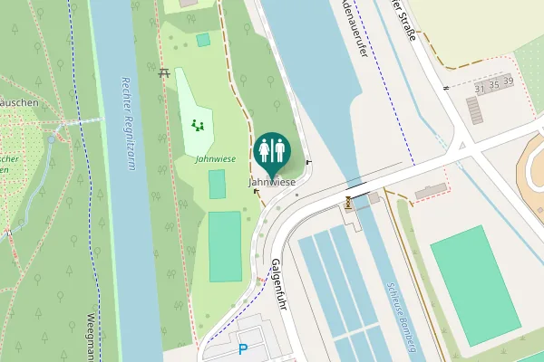 Map showing location of Jahnwiese