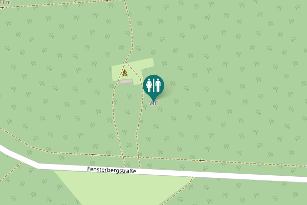 Map showing location of WC
