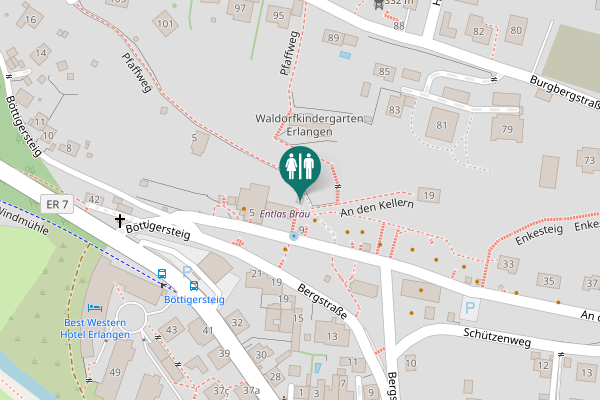 Map showing location of An den Kellern 5-7 Toilet